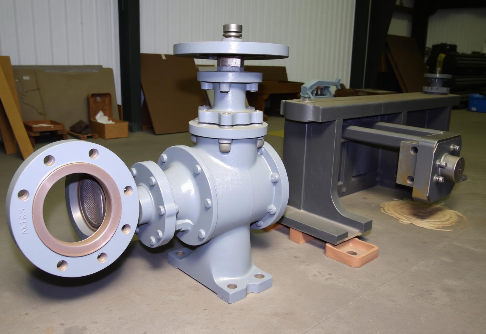 Cast iron flanged sluice valve with handwheel